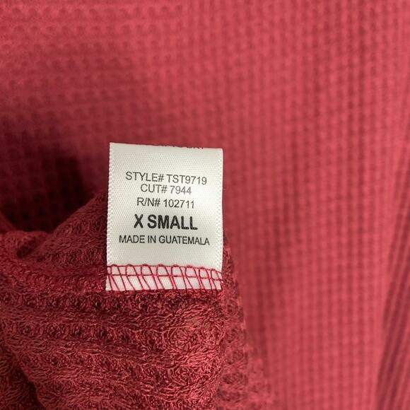 Gibsonlook Waffle Knit Button Front Top Size XS - Picture 3 of 5